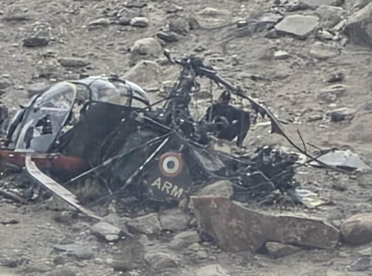 3 army officers survive chopper crash in Leh