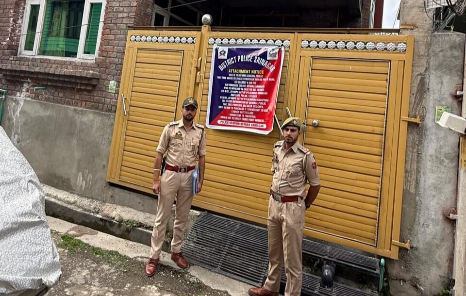Srinagar Police Attaches Drug Traffickers’ Properties Worth ₹2 Crore Under NDPS Act