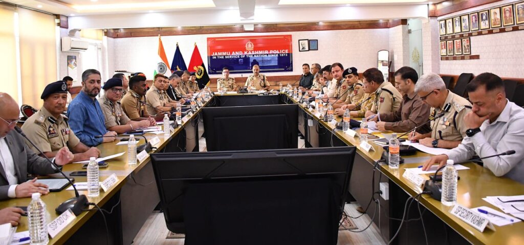 DGP J&K Chairs Security Review Meeting Ahead of SANJY-2026 at PCR Kashmir.. DGP JK Chairs Security Review Meeting Ahead of SANJY 2026 at PCR Kashmir