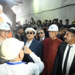Lieutenant Governor expressed gratitude to Hon’ble Prime Minister, Hon’ble Union Minister for Road Transport and Highways for making the historic Zojila Tunnel breakthrough a reality 1 HLG Joins Zojila breakthrough ceremony 2