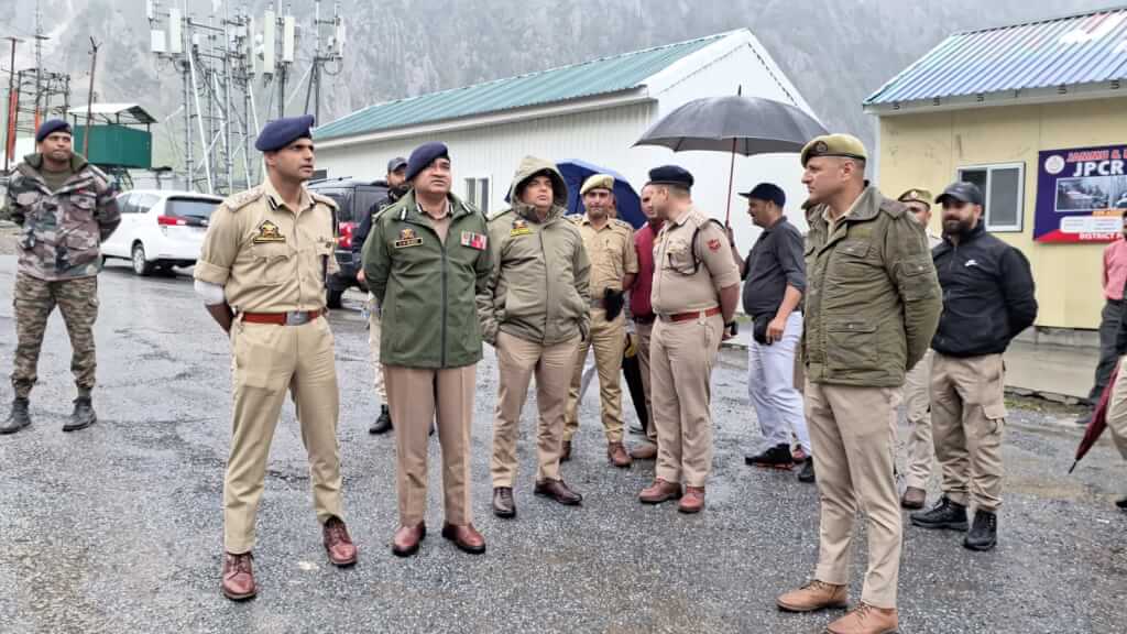 IGP Kashmir Shri V.K. Birdi, IPS Reviews Security and Logistical Arrangements at Baltal Base Camp for Shri Amarnath Ji Yatra-2026