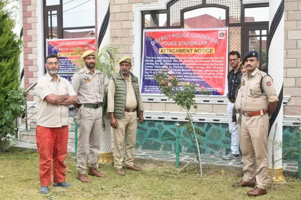 Ganderbal Police Attaches Drug-Trafficking Linked Properties Worth ₹2.13 Crore Under NDPS Act