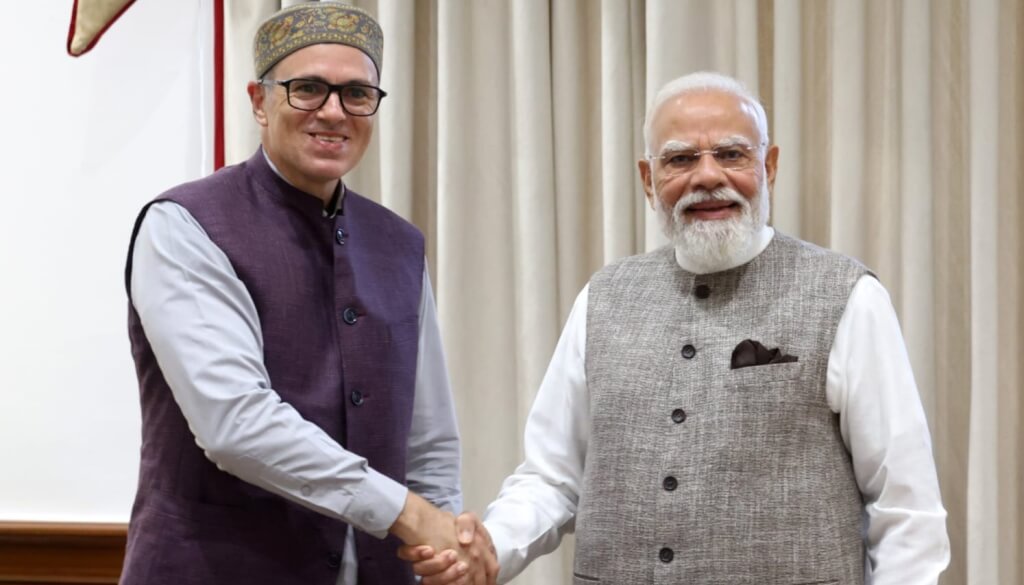 CM Omar calls on PM Modi, seeks early restoration of J&K statehood