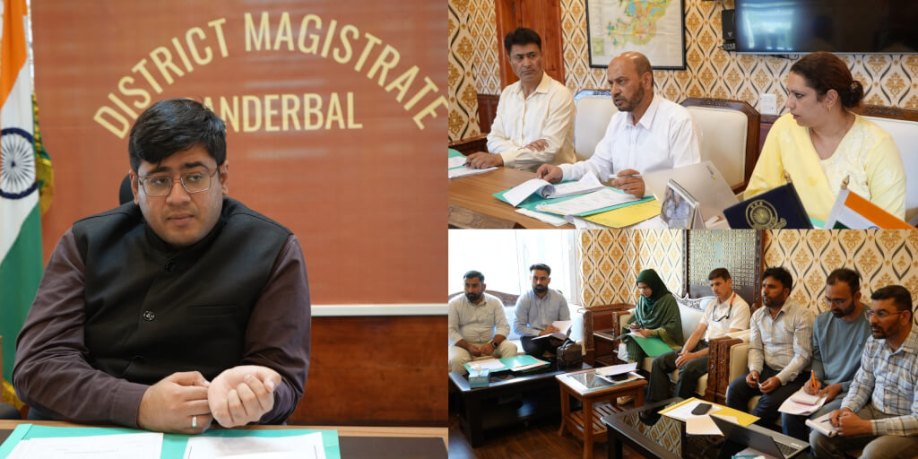 DC Ganderbal reviews progress achieved under Mission YUVA; 163 cases approved for financial support