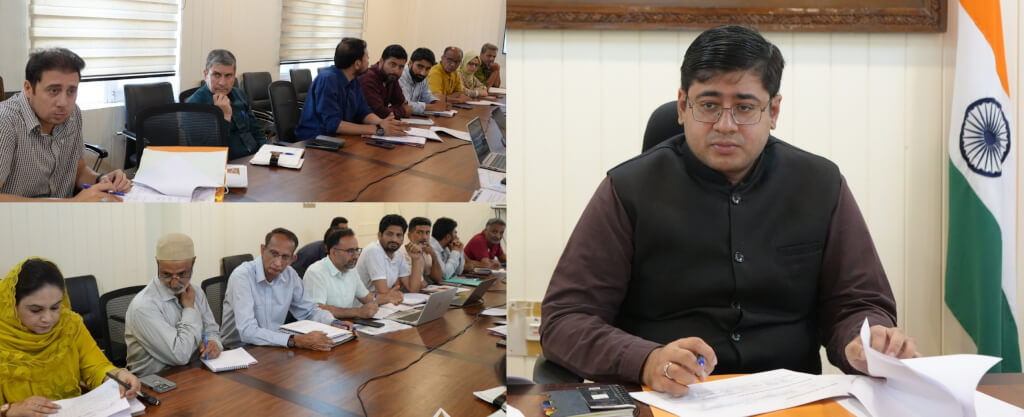DC Ganderbal reviews progress under JJM, SBM(G); stresses timely completion of Water Supply Schemes