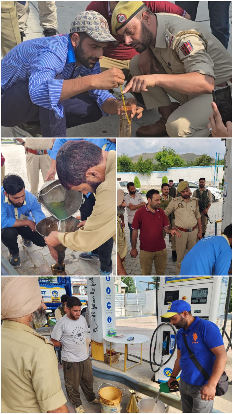 Joint Inspection of Petrol Pumps Conducted in Khrew