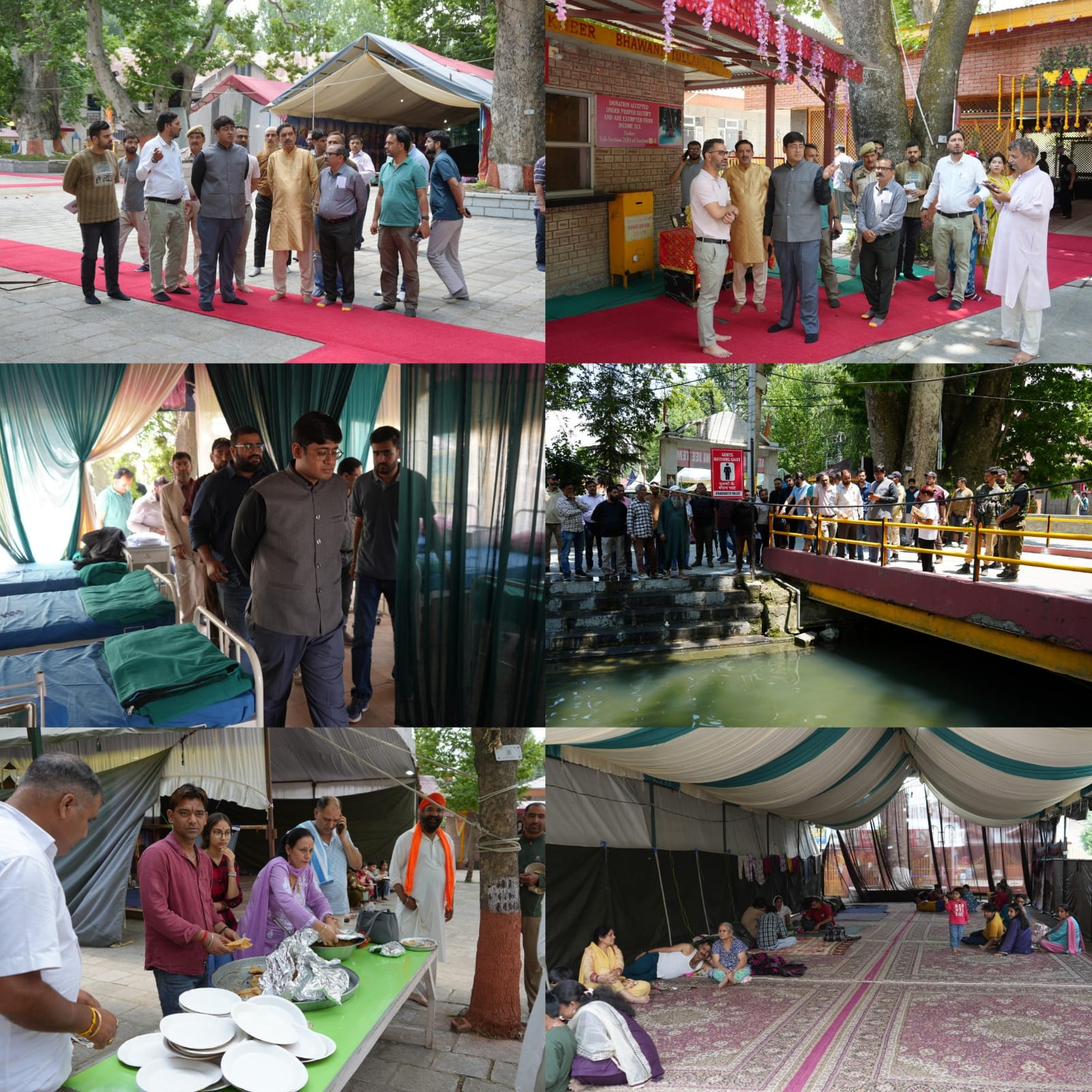 DC Ganderbal takes stock of preparations made for Mata Kheer Bhawani Mela at Tulmulla;Reviews accommodation, langar, health and civic facilities; directs timely completion of all arrangements for convenience of devotees