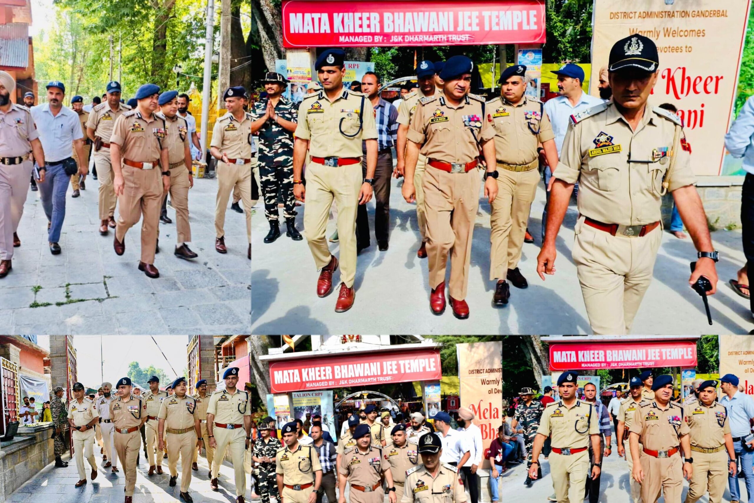 IGP Kashmir Reviews Security Arrangements at Kheer Bhawani Temple Ahead of Annual Mela