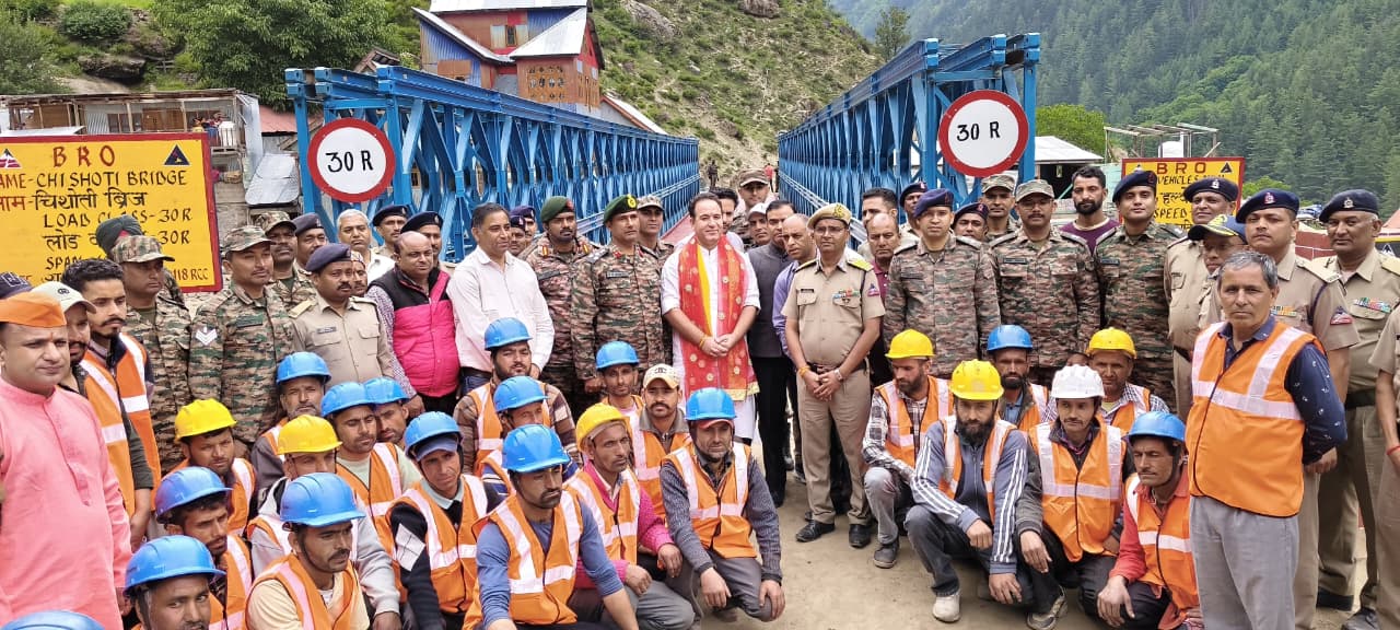 BRO Restores Machail Connectivity with 140-Ft Bailey Bridge at Chishoti