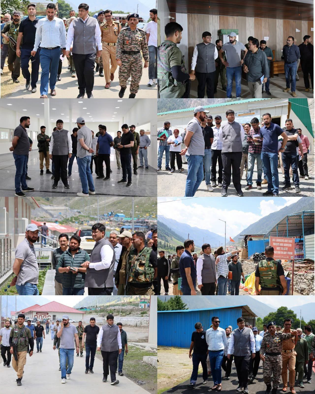 DC Ganderbal reviews Yatra preparedness at Transit Camp Manigam and Base Camp Baltal;Directs enhanced pilgrim facilities ahead of Shri Amarnath Ji Yatra-2026