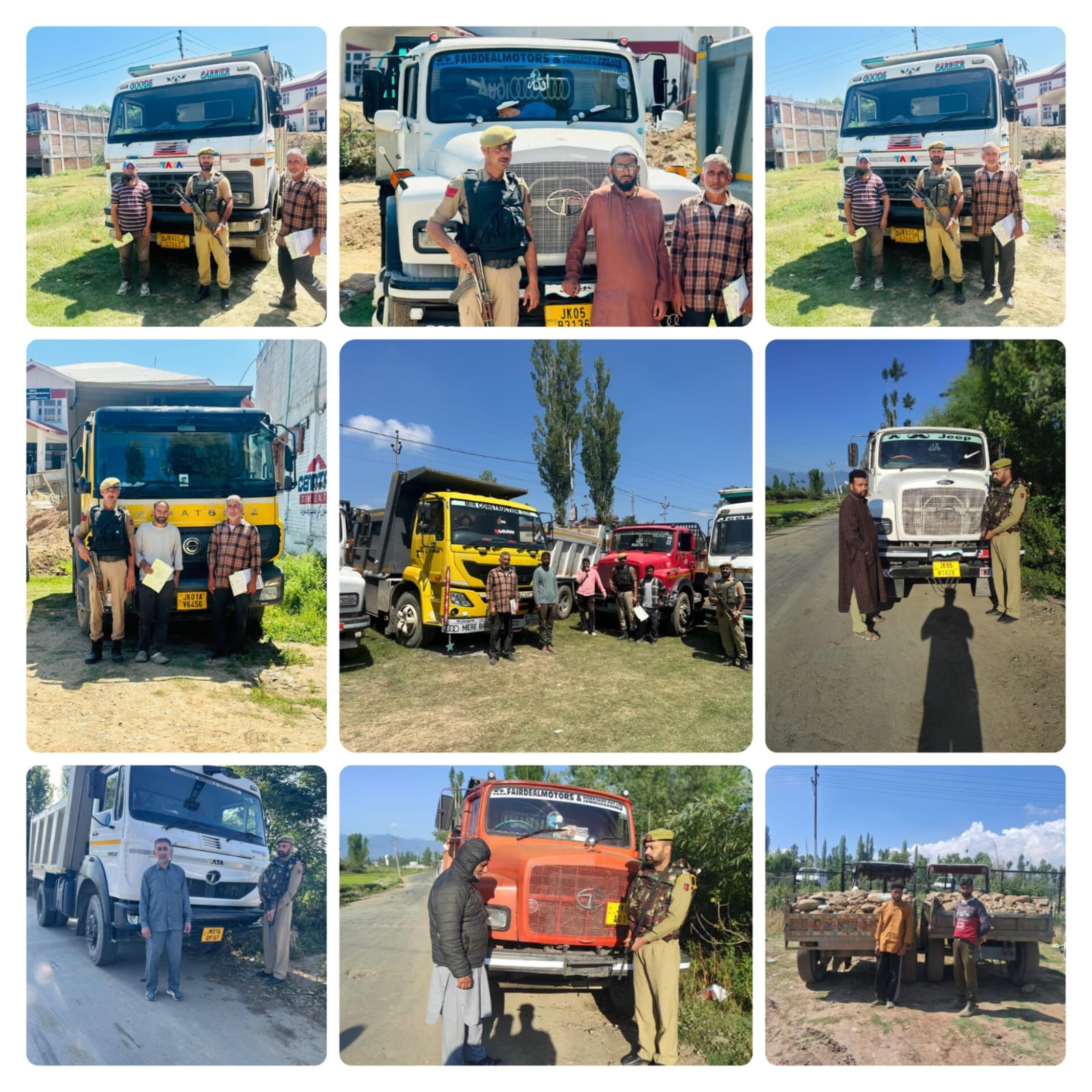 J&K Police continues crackdown on illegal mining; Multiple vehicles seized in Baramulla