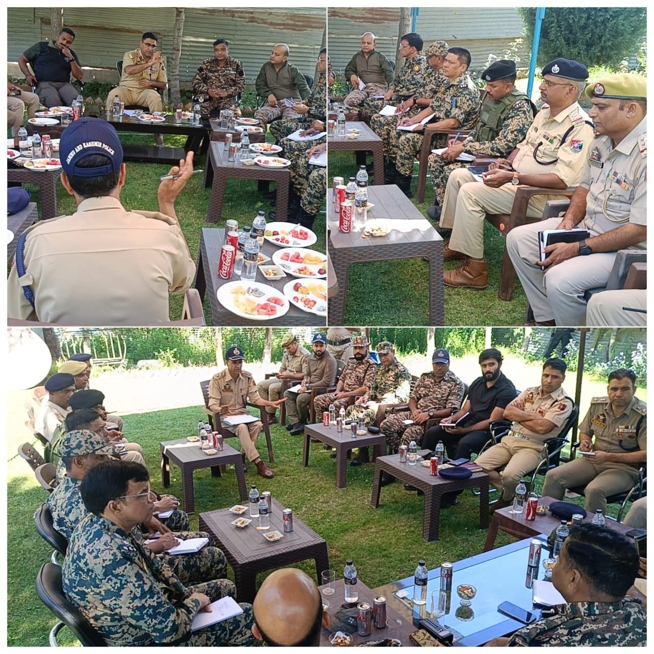 SANJY-2026:SSP Kulgam chairs a meeting of Army, Police, CRPF and BSF officers
