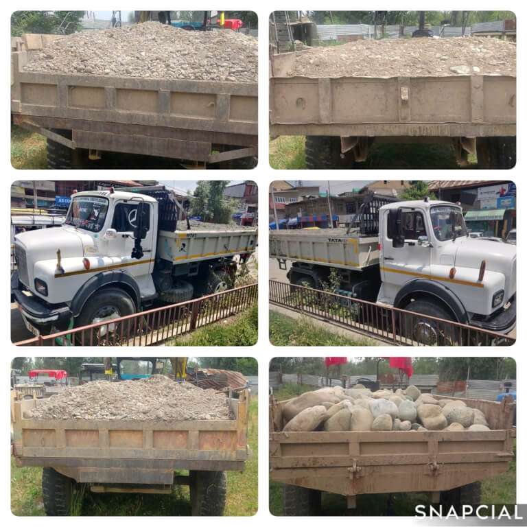 Police Cracks Down on Illegal Mining In Anantnag; Six Vehicles Seized in Separate Operations