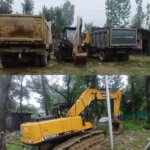 Action Against Illegal Mining;J&K Police In Shopian Seized 1 LNT, 1 JCB & 02 Dumpers 1 4 vehicles seized in Shopian
