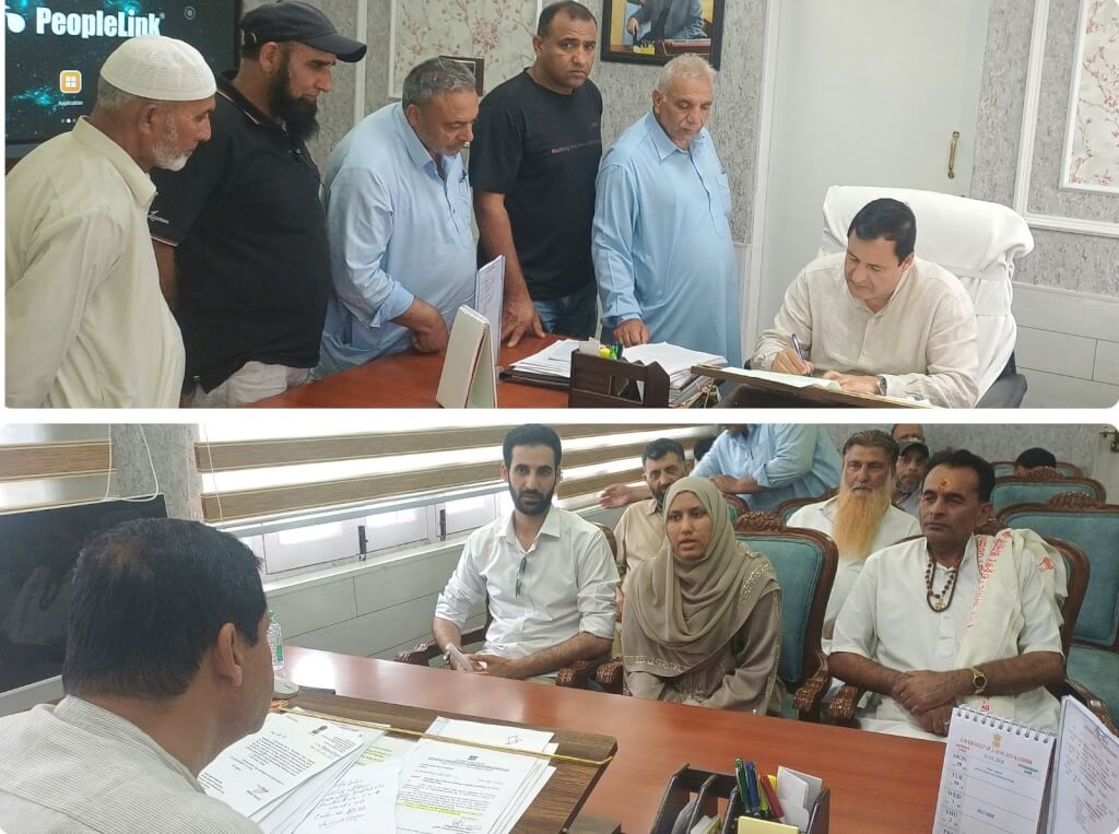 Javid Dar hears public grievances, assures time-bound redress
