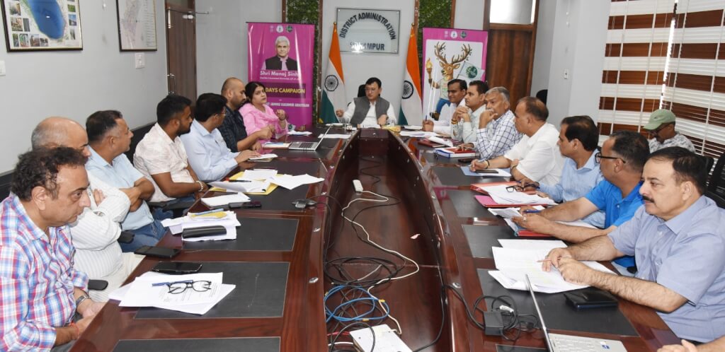 DC reviews progress of NABARD-RIDF projects in Udhampur, calls for timely completion