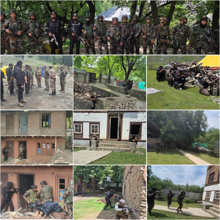 Ganderbal Police, Army and CAPFs Conduct Joint Security Drills for Amarnath Yatra
