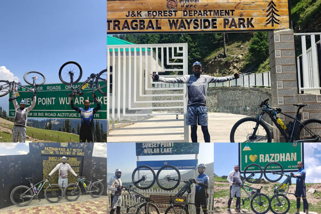 Kangan Teachers Conquer Razdan Top in Gruelling Single-Day Mountain Biking Feat