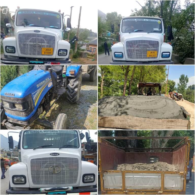 Six Vehicles Booked in Ganderbal for Illegal Extraction and Transport of Minor Minerals:Police