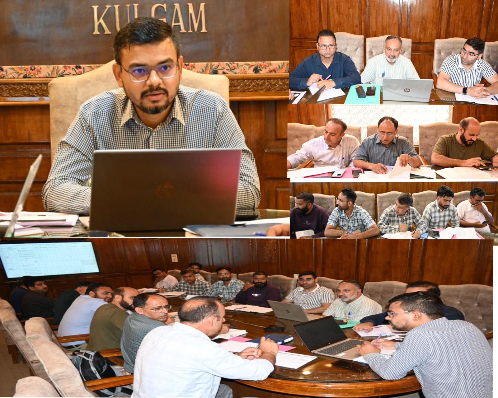 DDC Kulgam reviewed progress of works under JJM;Emphasises timely completion of works