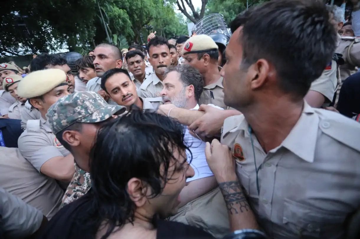 Rahul Gandhi, Priyanka Gandhi Vadra detained by Delhi Police amid protest near PM residence