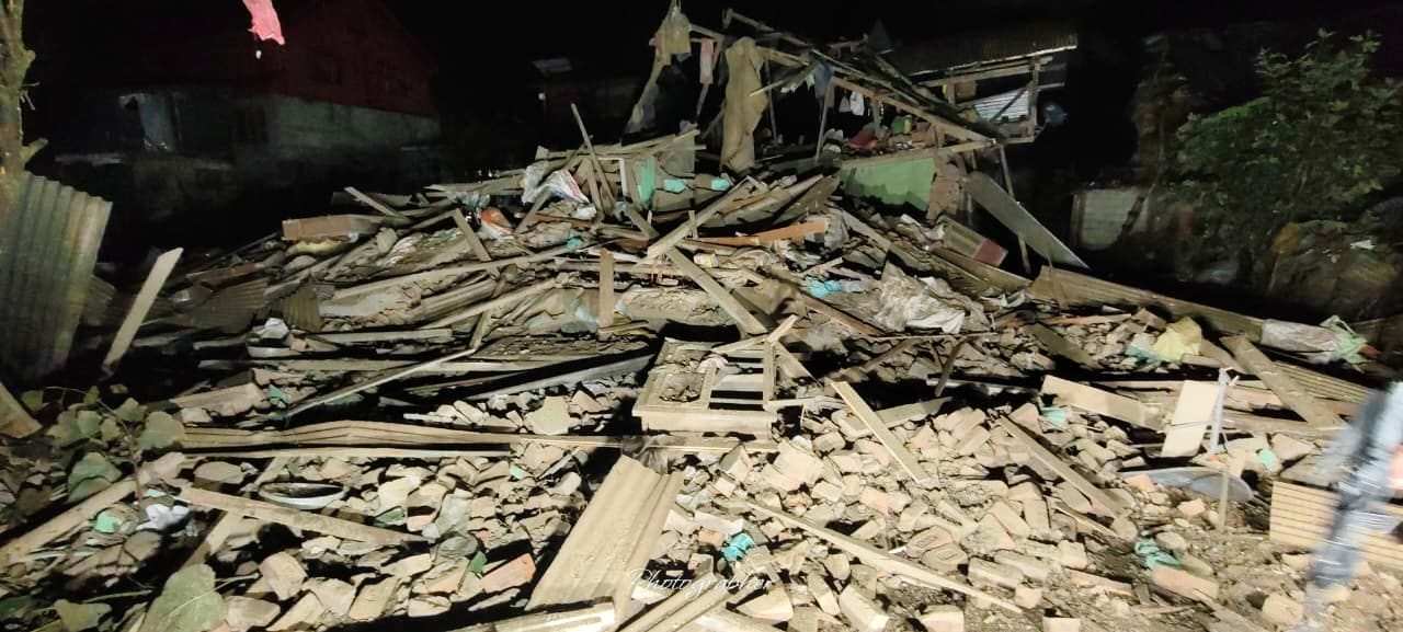 Day after Policeman’s killing, houses of two LeT terrorists demolished in Anantnag