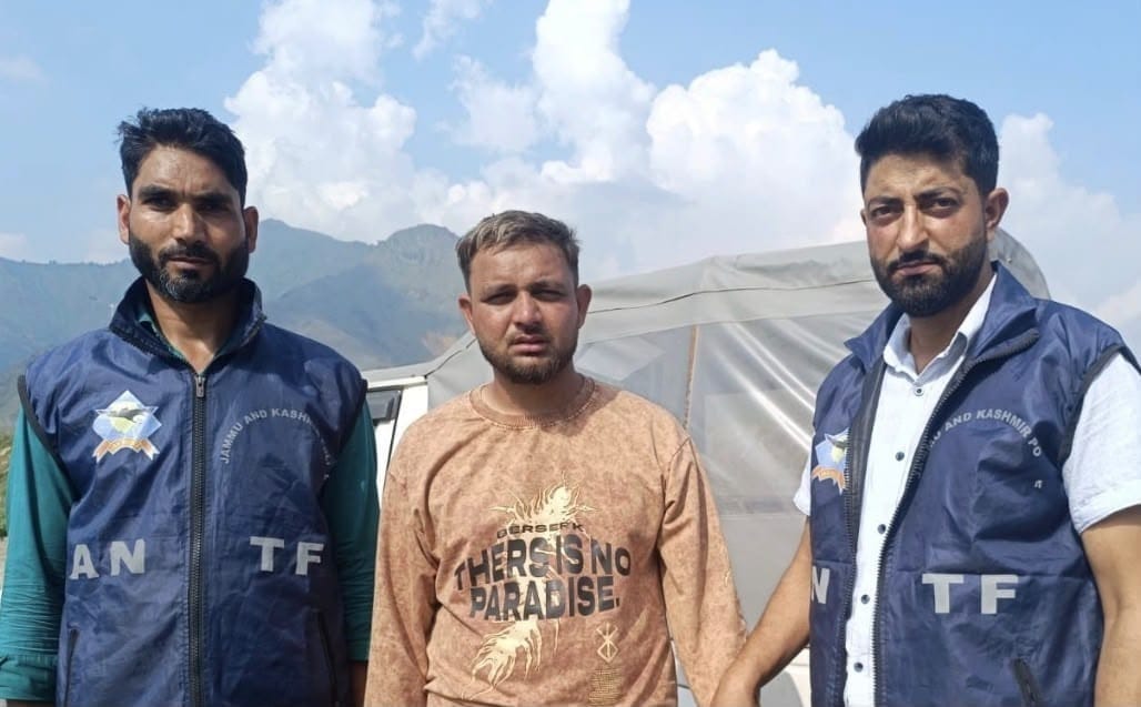 ANTF Kashmir Arrest Punjab-Based Peddler, Seize 100 Grams Heroin In Srinagar