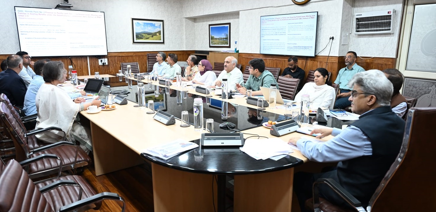 Chief Secy takes stock of PMAY-U housing schemes for Urban Poor;Calls for Mission Mode Completion of Housing Projects across J&K