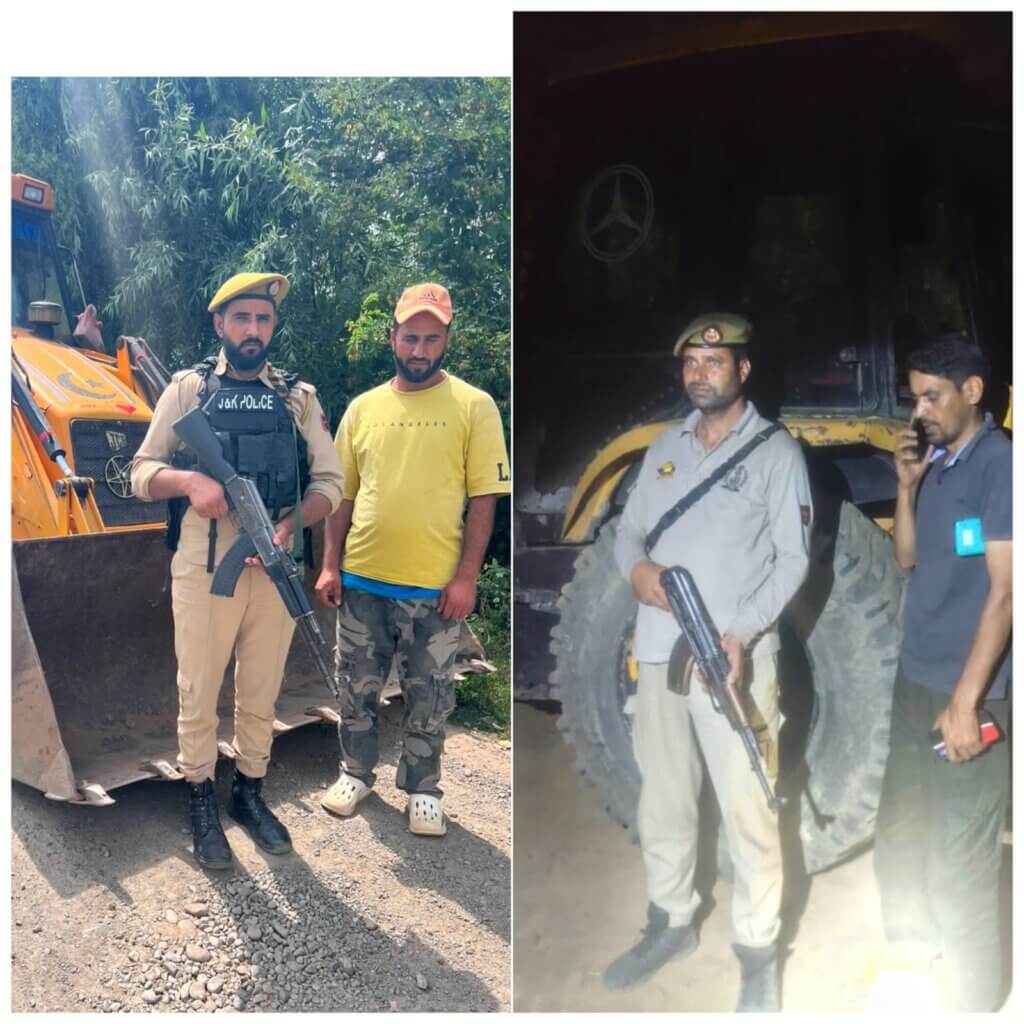 J&K Police continues crackdown on Illegal Mining in Baramulla JK Police continues crackdown on Illegal Mining in Baramulla