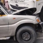 One Injured in Scorpio-Truck Collision on SSG Road in Ganderbal 4 Khudaya Raham Accident at Gund reportedly driver insured Police station Gund on job720P HD