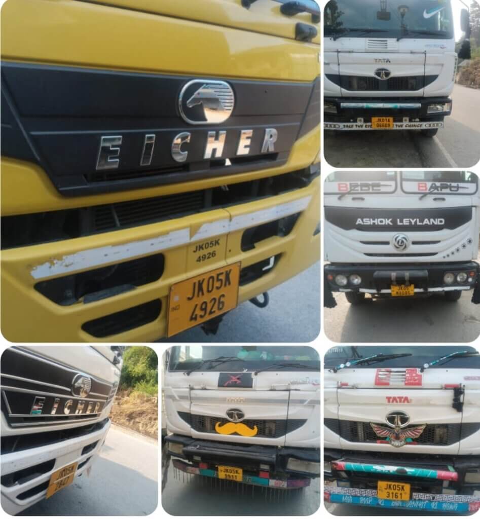 police seizes 06 vehicles in Baramulla police seizes 06 vehicles in Baramulla