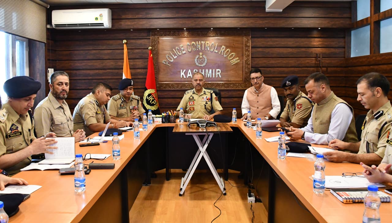 DGP J&K Reviews Security Preparedness for Eid Milad-un-Nabi and Other Forthcoming Events at PCR Kashmir