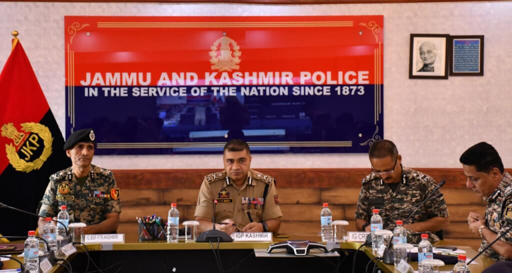 IGP Kashmir Reviews Security Arrangements for Independence Day Celebrations & other events at PCR Kashmir