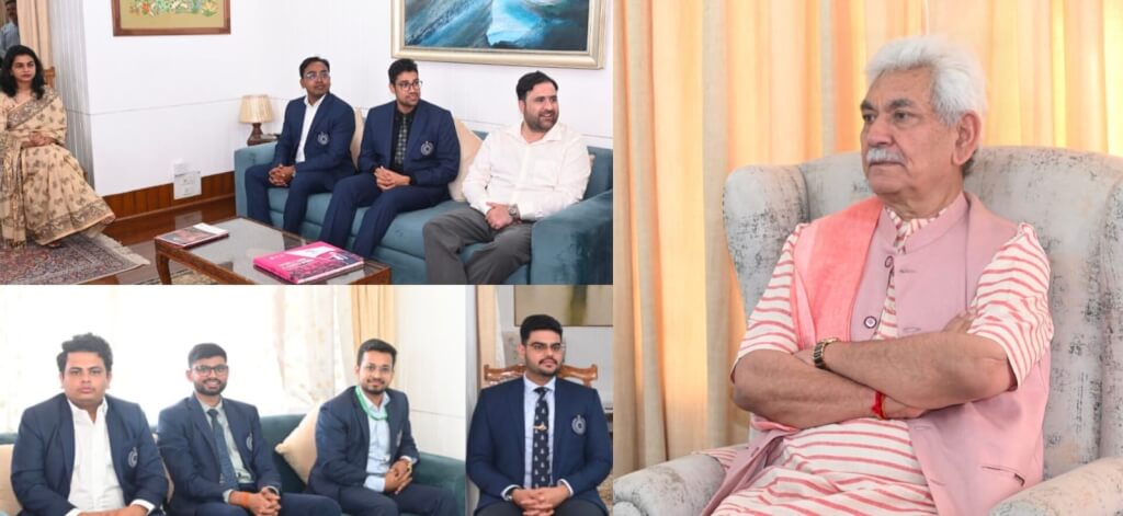 Lieutenant Governor Interacts with Indian Corporate Law Service Officer Trainees