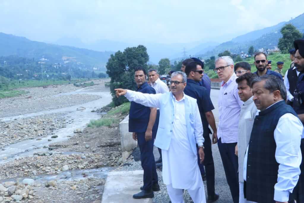 Chief Minister Omar Abdullah visits flood-affected Rajouri, reviews damage; meets affected families