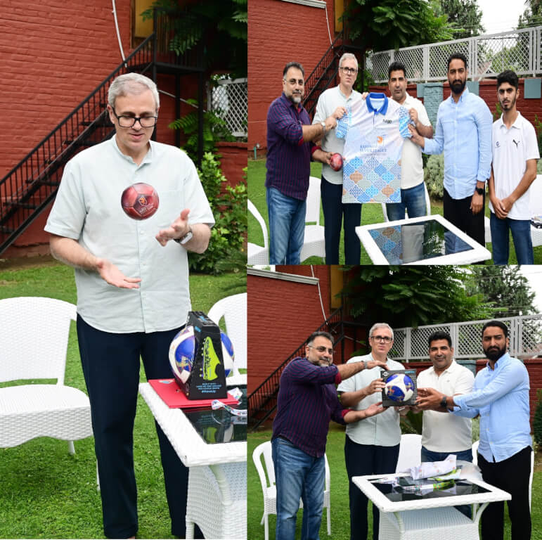 CM Omar Abdullah meets MLAs, unveils Kashmir Super League jersey