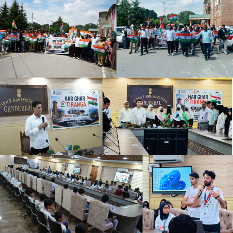 Har Ghar Tiranga’ Campaign Begins Across Ganderbal with Patriotic Fervour