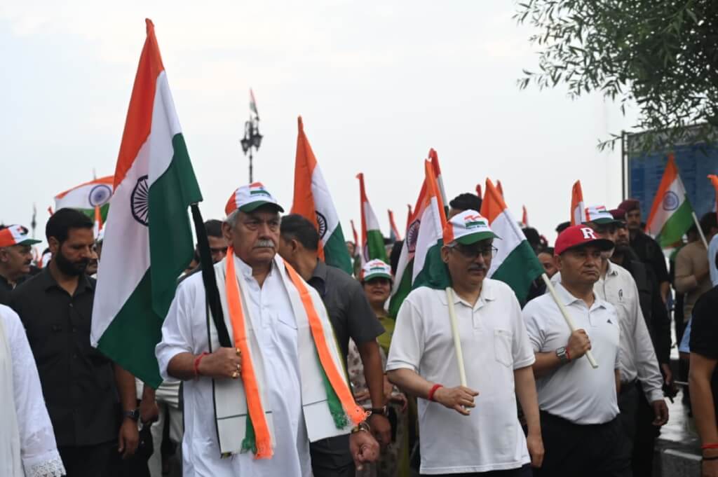 Lieutenant Governor Joins Tiranga Yatra, Says 21st Century Belongs to Bharat;Tiranga is the living embodiment of India’s consciousness and pride: LG