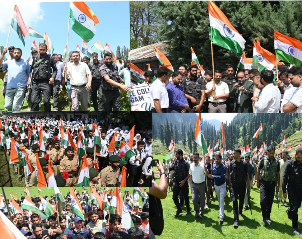 DC Kulgam leads Grand Tiranga Rallies at Panchanpathri, GDC under ‘Har Ghar Tiranga’ Campaign