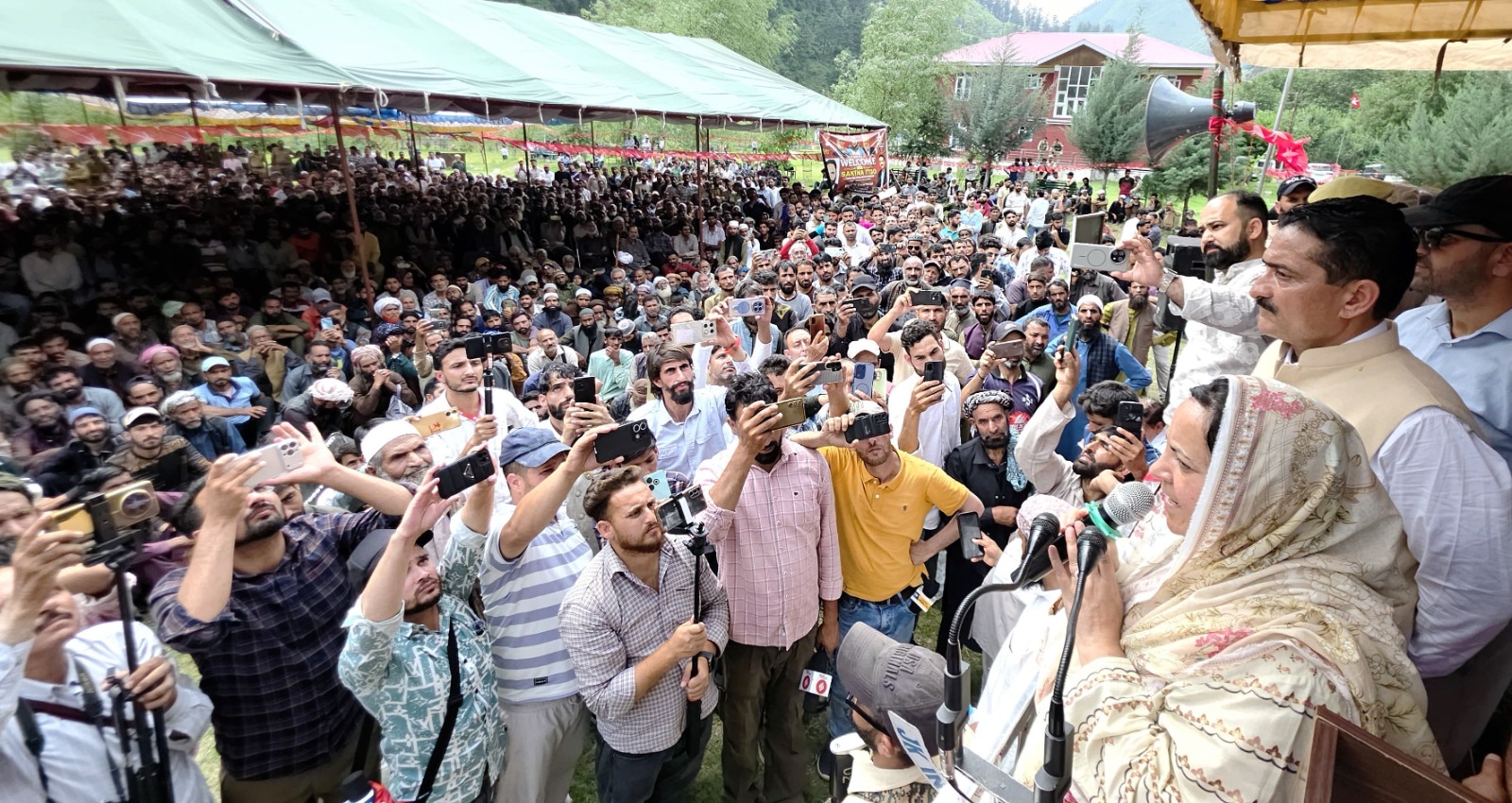 Sakeena Itoo tours Chatroo; lays foundation stone for remodelling of GHSS, inaugurates NTPHC Inderwal