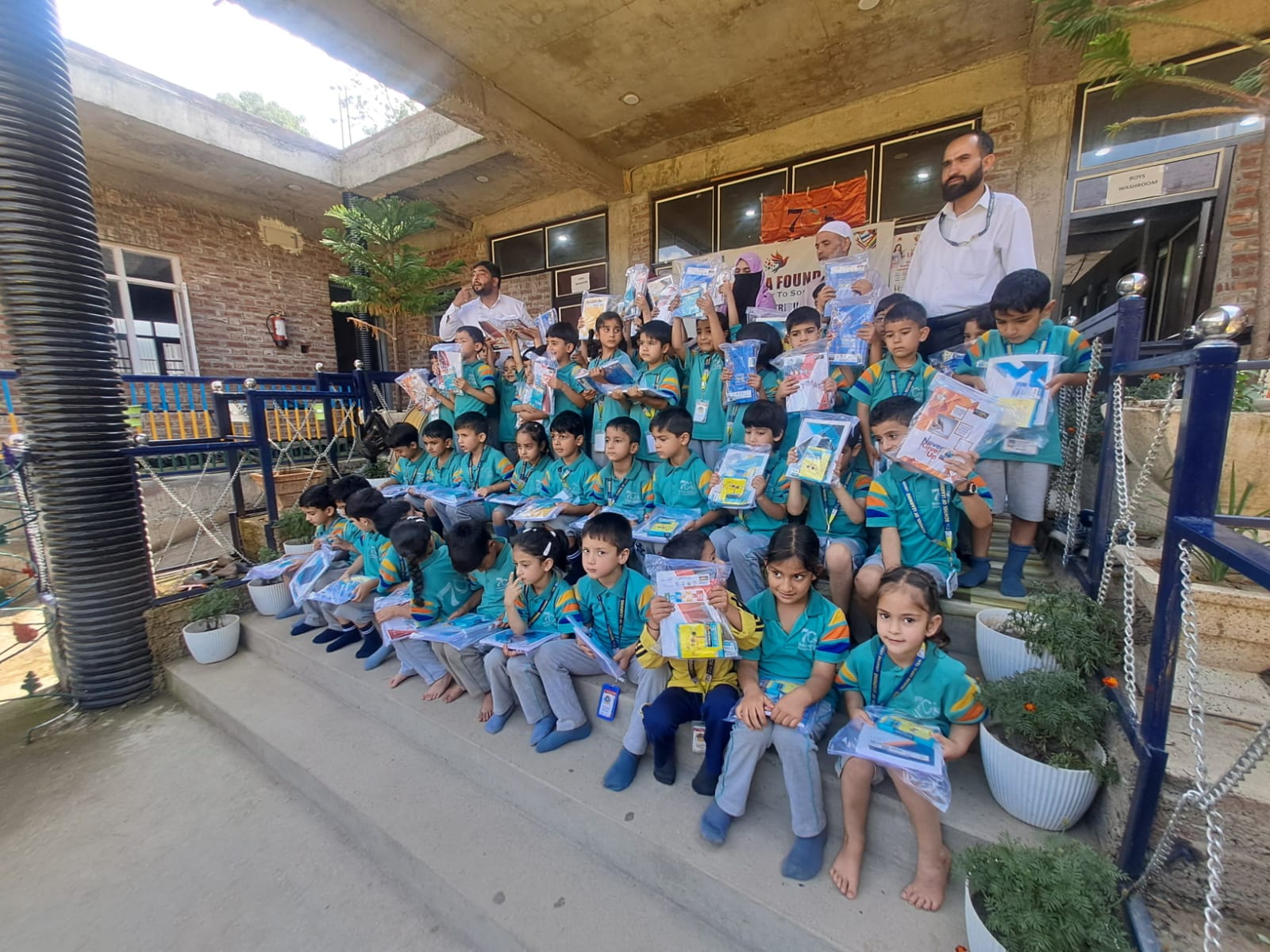 Swamagra Foundation Facilitates Dozens of Students with Stationery Items in Tral