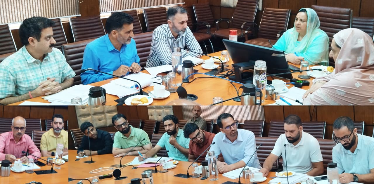 Model Recruitment Rules for GMCs to be notified by 3oth September;Sakeena Itoo reviews progress on formulation of MRRs