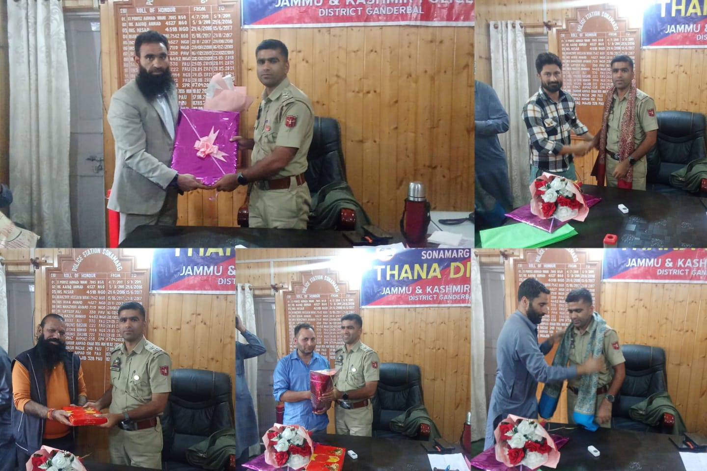 Sonamarg Beopar Mandal Welcomes New SHO Rayees Ahmad, Pledges Cooperation for Peace and Tourism Growth