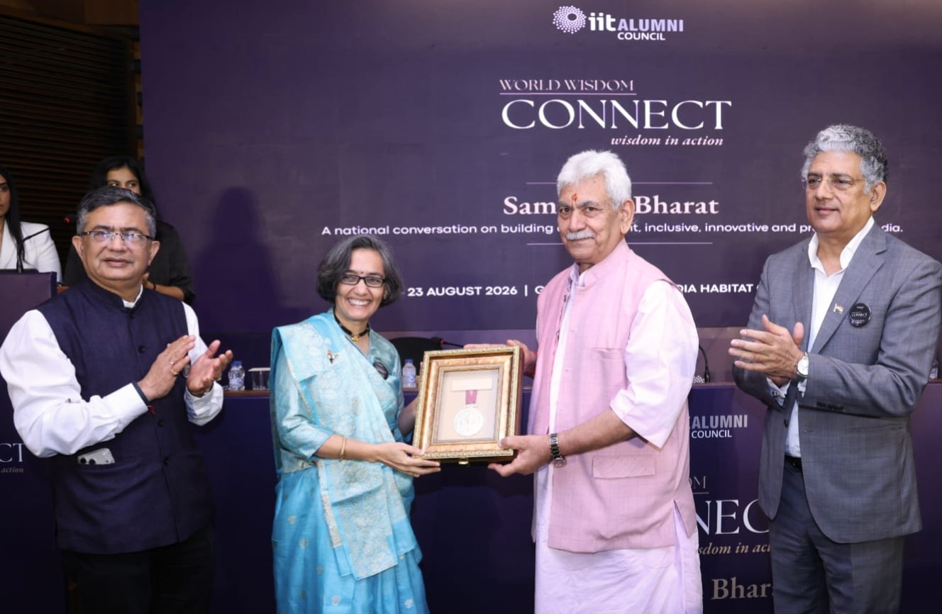 Lieutenant Governor addressed World Wisdom Forum & shared his Vision for Viksit Bharat