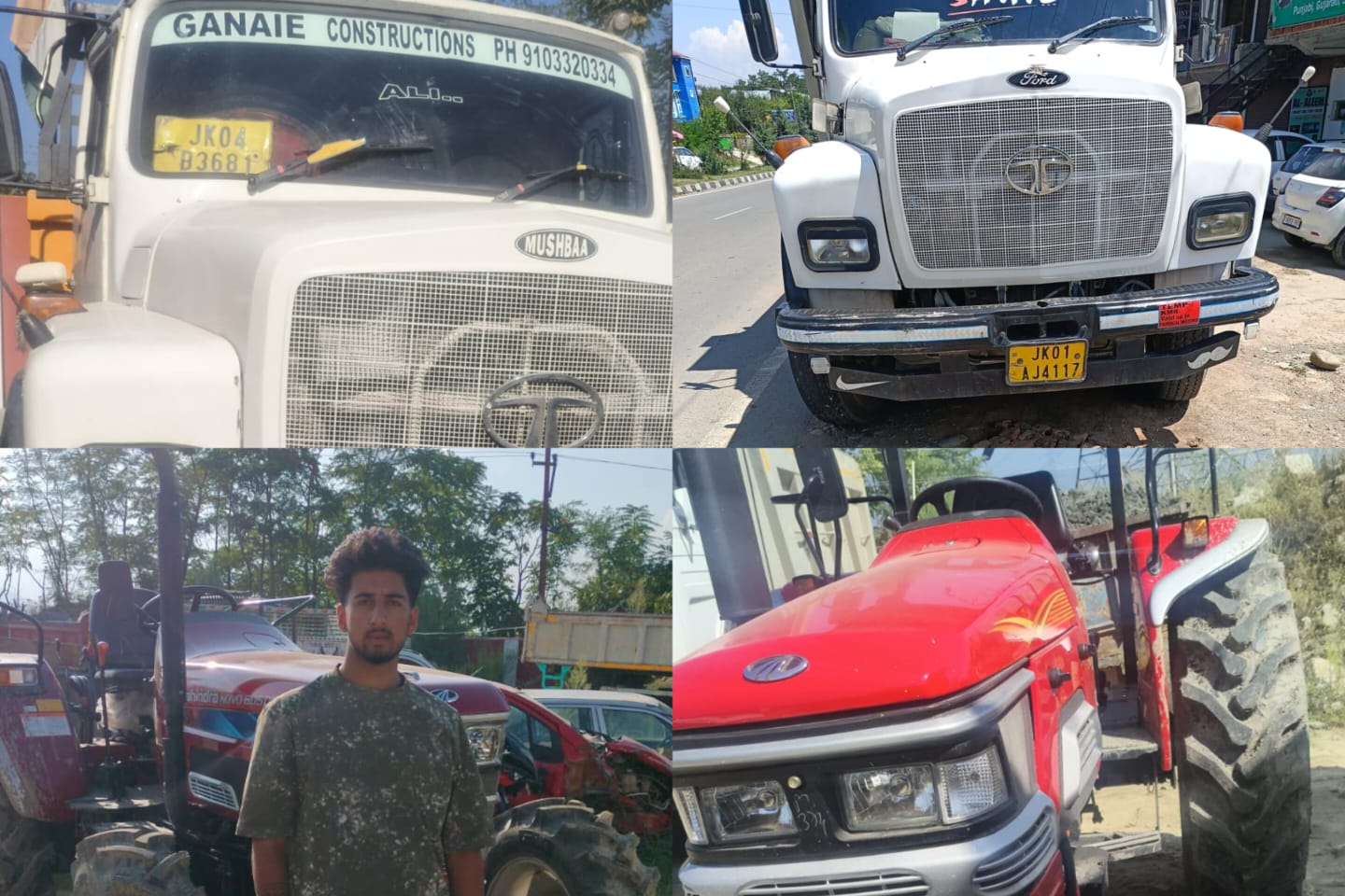 Six Vehicles Seized in Mining Enforcement Drive Across Sopore and Pattan