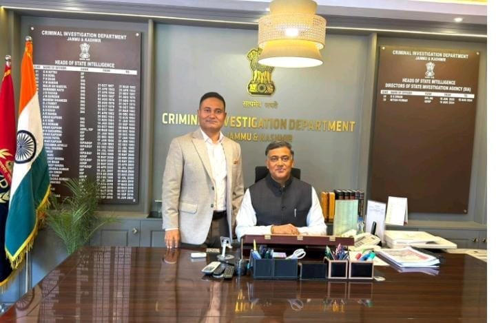 M.K. Sinha, IPS Takes Charge as New ADG CID J&K, Nitish Kumar Transferred as ADG Armed Police