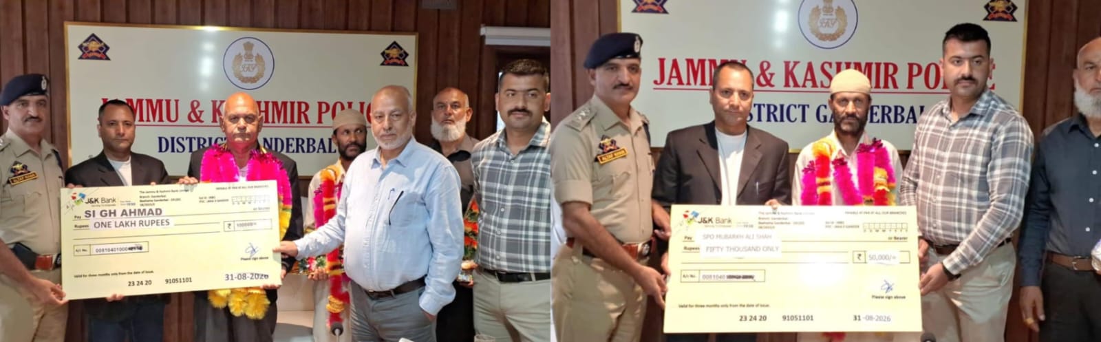 J&K Police accords warm farewell to police personnel on superannuation in Ganderbal