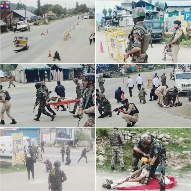 police conducts joint mock drill to strengthen emergency response in Ganderbal