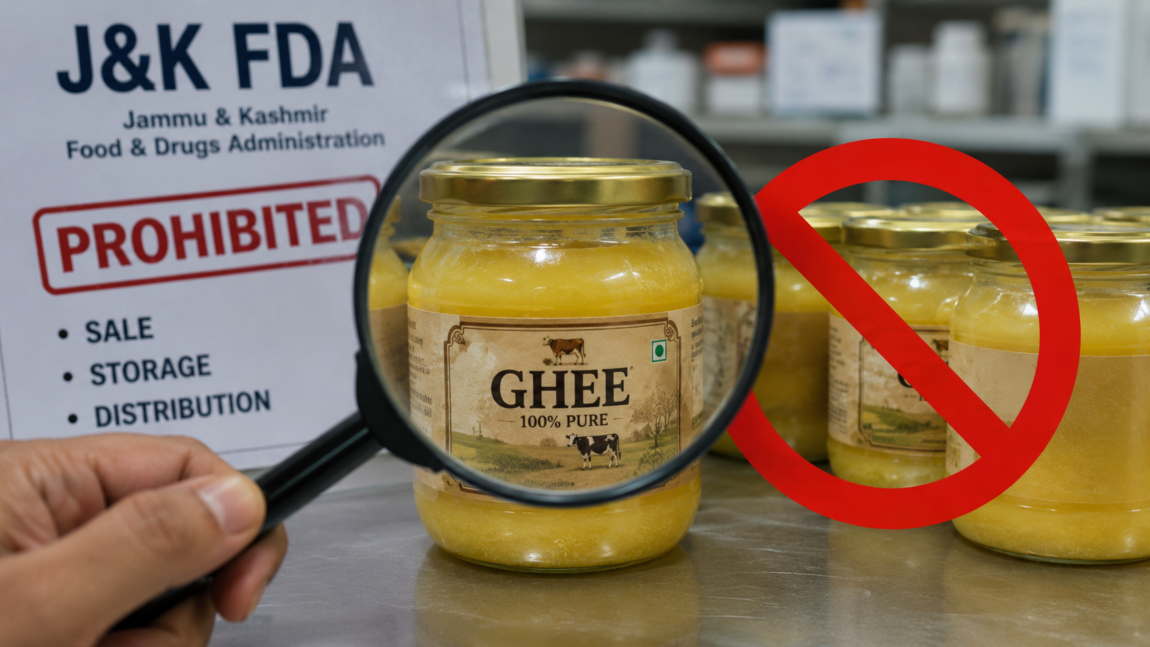 FDA J&K Bans Sale, Storage And Display Of Suspected Fake Milk Products Across UT