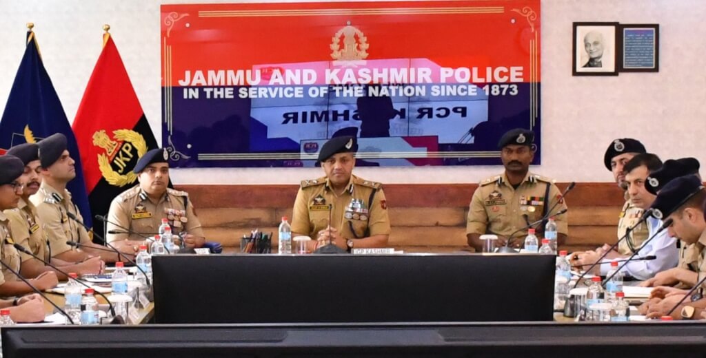 IGP Kashmir chairs security review meeting of Central Kashmir Range at PCR Kashmir